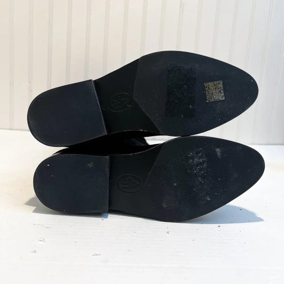 ASH Jess Black Suede Knee-High Tall Classic Designer Low Heel Boots 37 - Picture 8 of 9